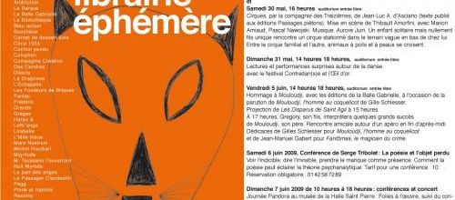 librairie ephemere : des livres et du théâtre…