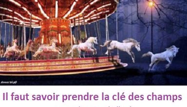 Il faut savoir prendre la clé des champs