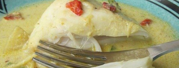 Joues de Légines au curry (poivrons & pomme)
