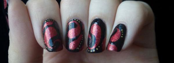 Nail Art gouttes de Gloriana