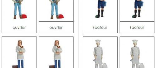 Les métiers (Safari Ltd) : nomenclatures simples/images classifiées