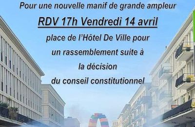 RETRAITES - LA MOBILISATION CONTINUE LE  13 ET LE 14 AVRIL AU HAVRE