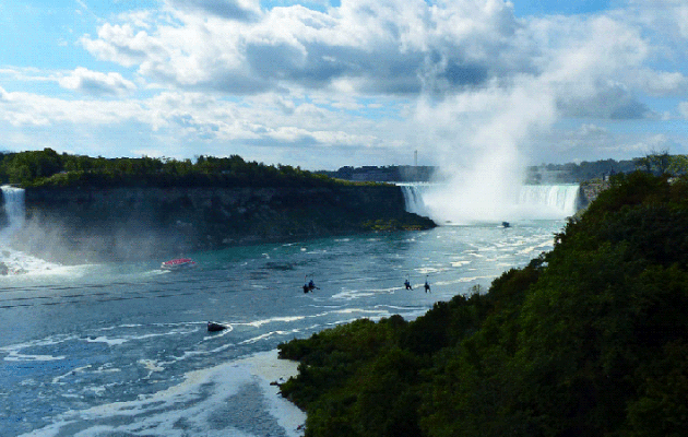 Animation gif : Adrénaline en tyrolienne à Niagara Falls - Ontario - Canada