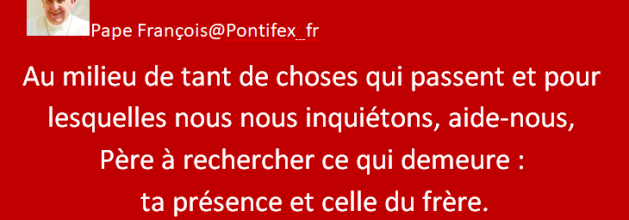 Tweet du pape 
