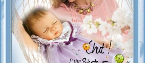 Chut bébé dort .