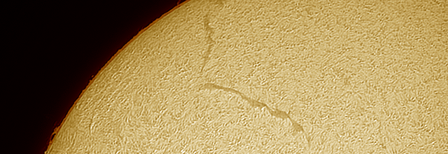 L'activité solaire du 4 août 2024 en H-alpha
