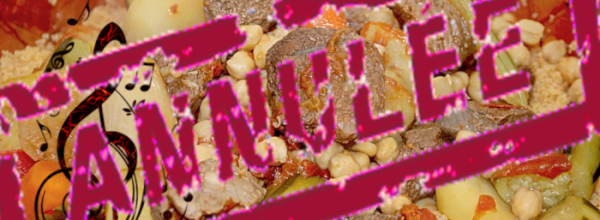 Annulation de la soirée couscous du 28 mars