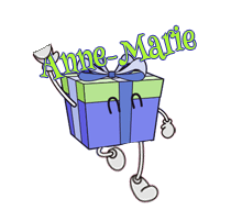 412 - Cadeau surprise, blinkie,gif anime, boite cadeau