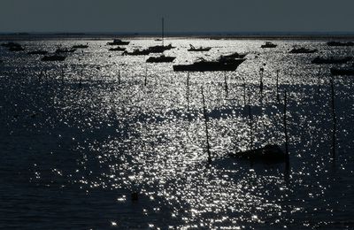 Un matin à 9h00 au bord du Bassin d'Arcachon...