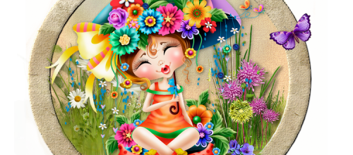 l'enfant aux fleurs.