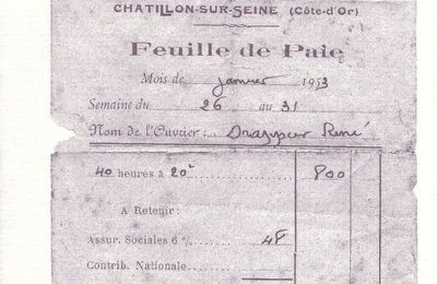 Une feuille de paye...