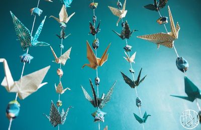 Projet participatif : un mobile origami pour notre bébé !
