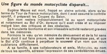 Mauve, une vie pour le Bol d'or