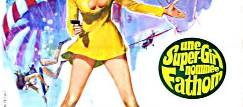 UNE SUPER GIRL NOMMEE FATHOM - BOX OFFICE RAQUEL WELCH 1967 (FICHE INEDITE)