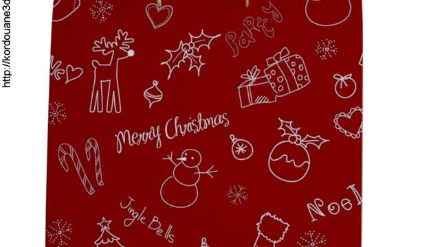 Tube sac de Merry Christmas (render-image)