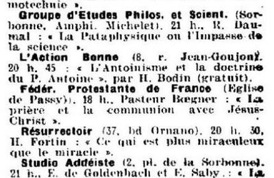 La Semaine de Paris, 24 mars 1933
