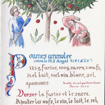 Poumes ammolee ou gâteau moelleux aux pommes