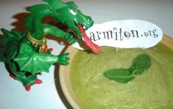 VELOUTE DE DRAGON A LA MENTHE (entrée)