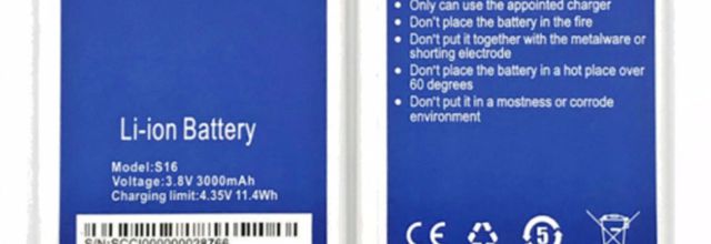 Batteria per Homtom S16 Mobile Cell phone - S16 (3000mAh/11.4Wh) batteria di ricambio
