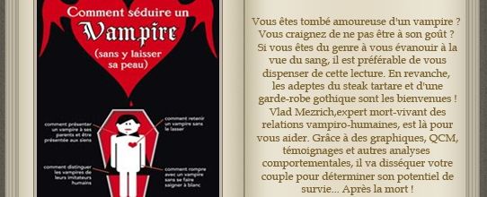 « Comment séduire un Vampire (sans y laisser sa peau) » de Vlad Mezrich