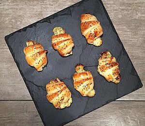 Croissants apéritif Saumon Aneth