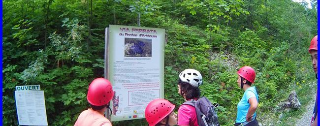 Via ferrata au rocher d'Arthouze