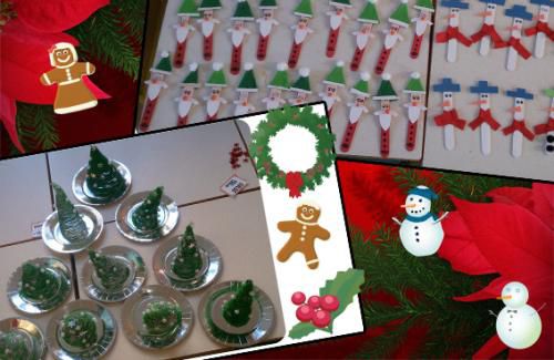 noël 2015 sapin en fil et personnage en batonnets