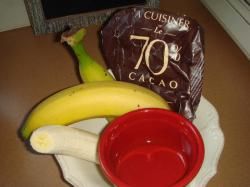 Clafoutis chocolat-banane