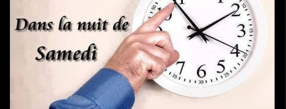 Nous passons à l'heure d'ét"