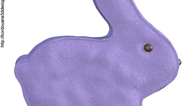 Tube de lapin parme (render-image)
