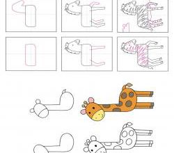 ABC des animaux : dessiner étape par étape