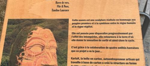 le havre, tête  "sortie de terre"
