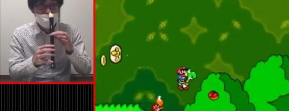 Jouer a Super Mario World avec... son nez