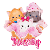 390 Glace aux 3 chatons