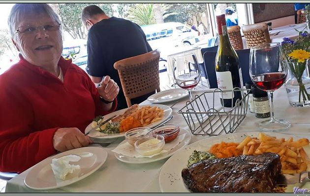 Un très bon restaurant : Ocean Blue - Camps Bay - Cape Town - Afrique du Sud