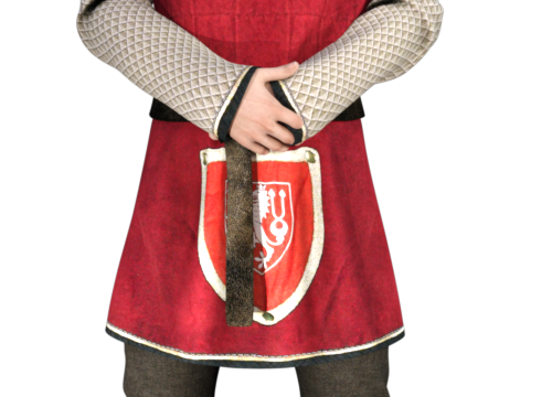 Tube d'homme paysan médiéval (render-image)