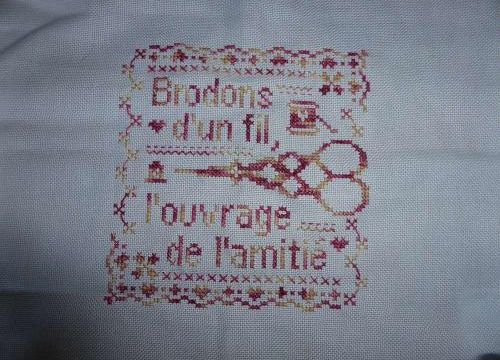 Broderie et amitié