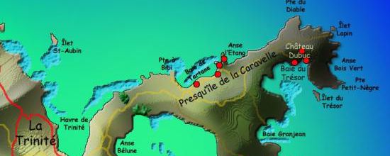 La réserve naturelle de la Presqu'île de la Caravelle.