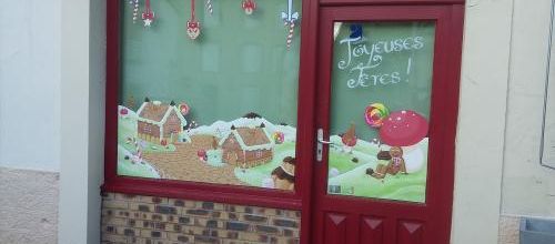 Peindre sur une vitrine...