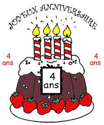 Déjà 4 ans ! Joyeux anniversaire !