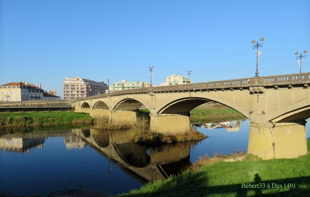 Pont en reflets à Dax
