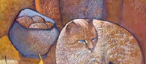 Le tableau du samedi 284 : Chats entourés de fruits