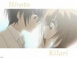 une citation avec une image de Kilari et Hiroto 