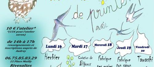 Ateliers de Printemps 2018