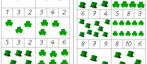 Cartes à compter : St Patrick