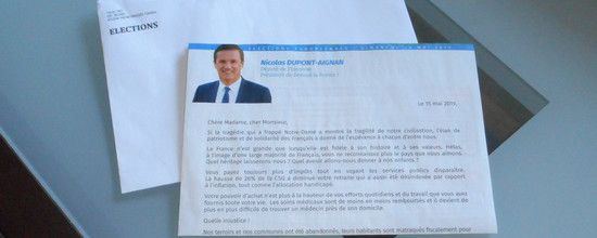 J'ai reçu un mail en papier dans ma boîte aux lettres de la vraie vie