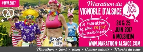 Marathon du Vignoble d'Alsace - Molsheim - Dimanche 25 juin 2017