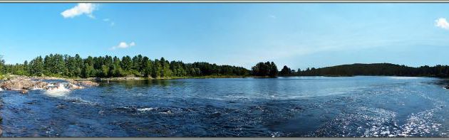 Rapides sur la rivière Ouareau - Rawdon - Lanaudière - Québec - Canada