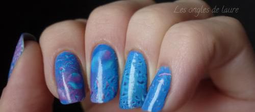 Nail Art gouttes d'eau // Waterdecals Née Jolie