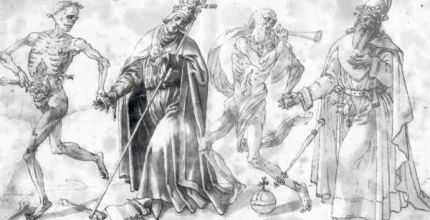 Danse macabre - Holbein - dessin de Hans Bock - fin 16e siècle